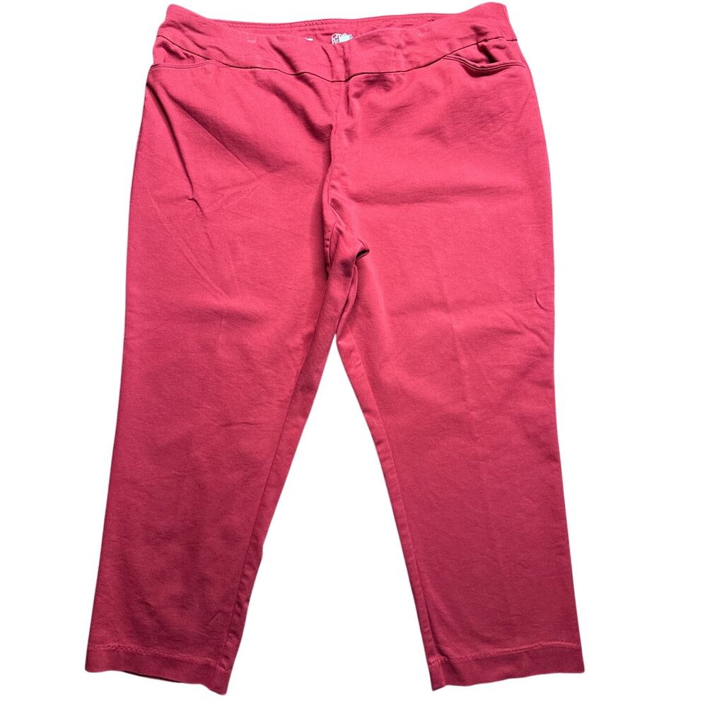 Croft & Barrow Effortless Stretch Pant  Size 22W Short in Red